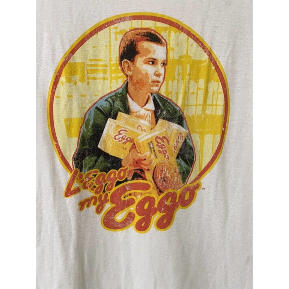 Stranger Things Raglan Top Eleven L’Eggo my Eggo Shirt Size M Unisex Netflix - Picture 2 of 4